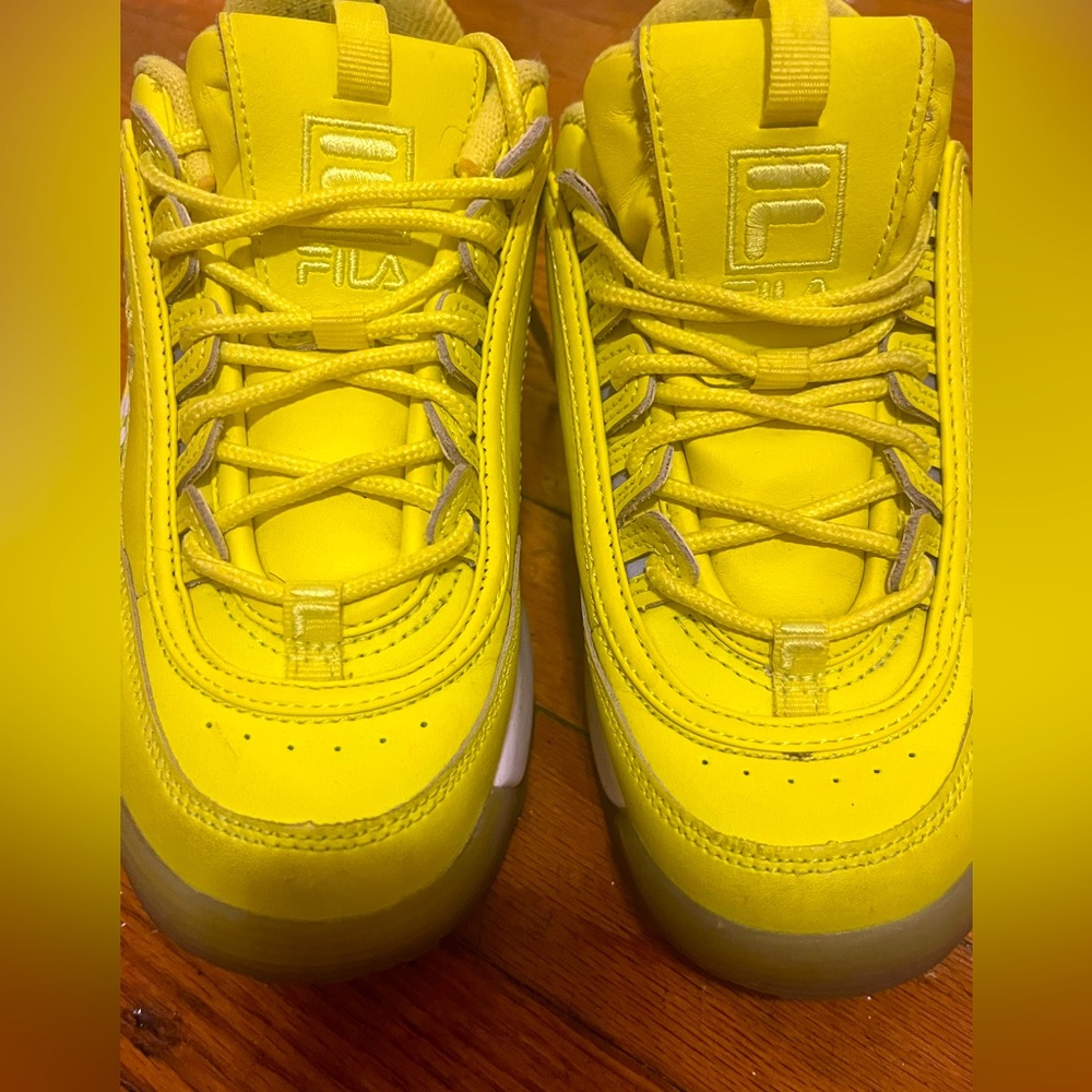 Yellow FILA Sneakers - US Size 5